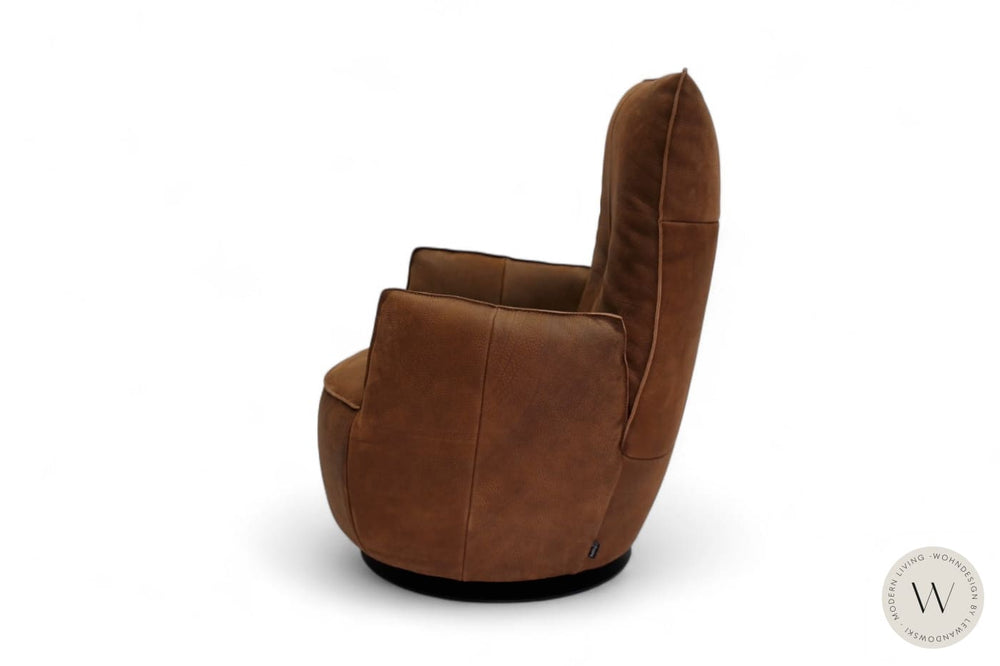 Modell Blobb.De Luxe inkl. Hocker Leder Rhino tabak Bullfrog