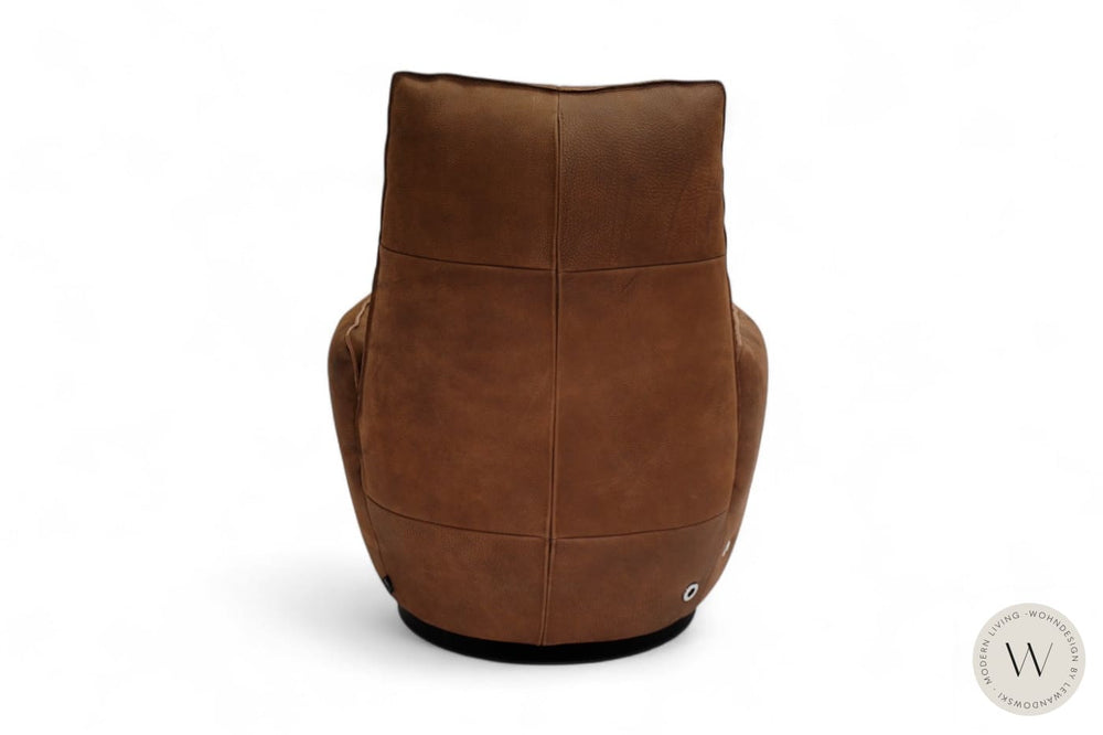 Modell Blobb.De Luxe inkl. Hocker Leder Rhino tabak Bullfrog