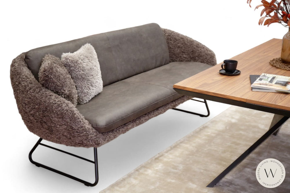 Modell Boneo in Mikrofaser Bison inkl. 3 Stühle Koinor