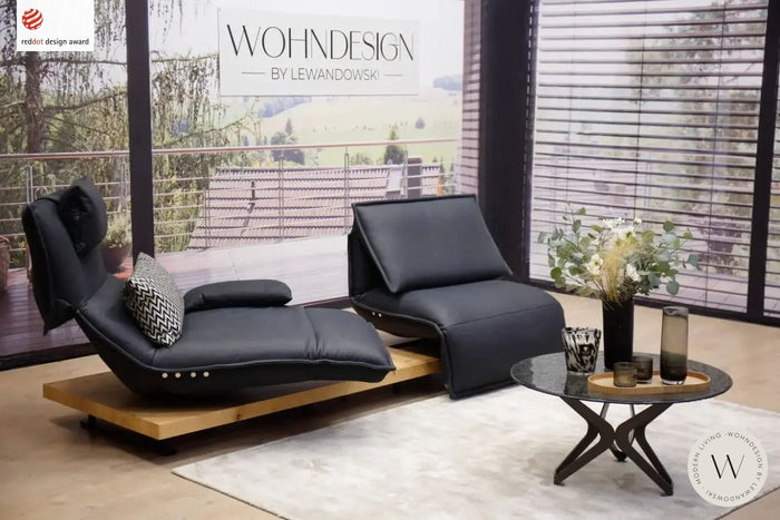 Modell Edit 2 inkl. Kissen in Leder D Velvet gunmetal