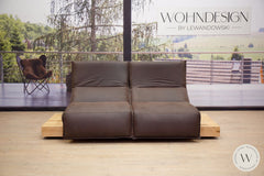 Modell Edit 3 Leder D Velevet Marron Couchgarnitur