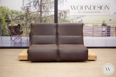 Modell Edit 3 Leder D Velevet Marron Couchgarnitur