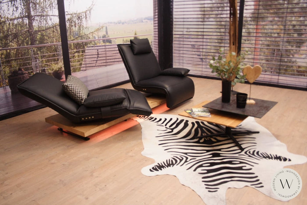 Modell Epos 2 Sofa C Leder B Bull nero Koinor