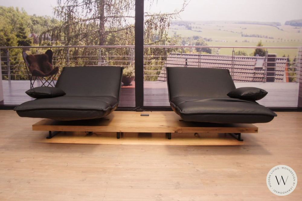 Modell Epos 2 Sofa C Leder B Bull nero Koinor
