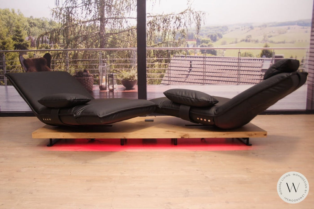 Modell Epos 2 Sofa C Leder B Bull nero Koinor