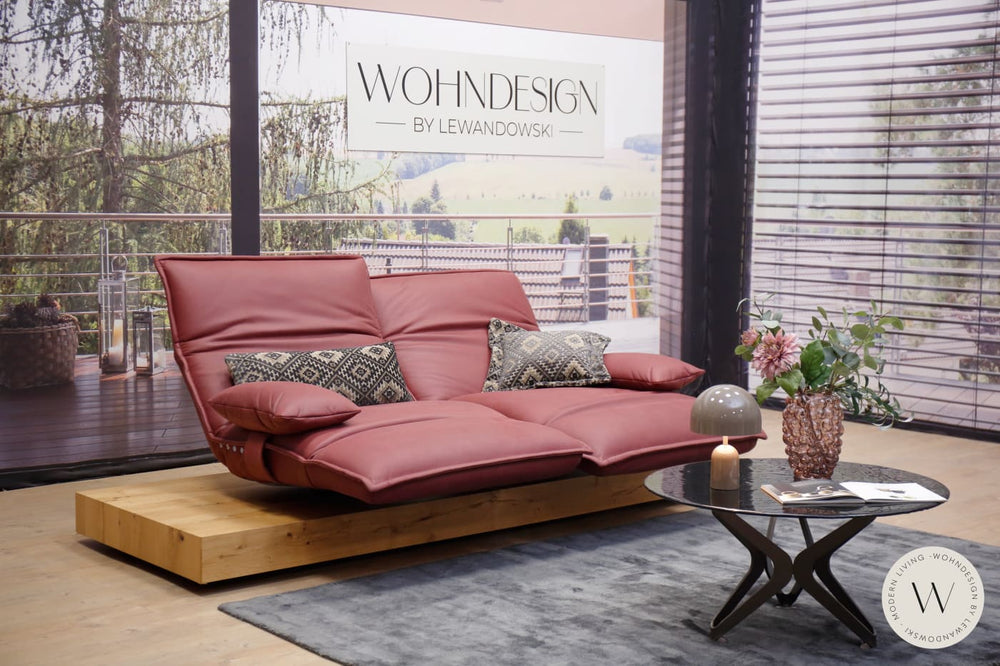 Modell EPOS 3 in Leder D Velvet rubin inkl. Armteilkissen Koinor