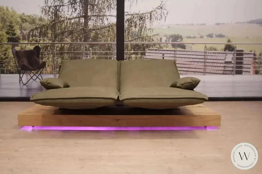 Modell Epos 3 Sofa C in Leder A India verde Koinor