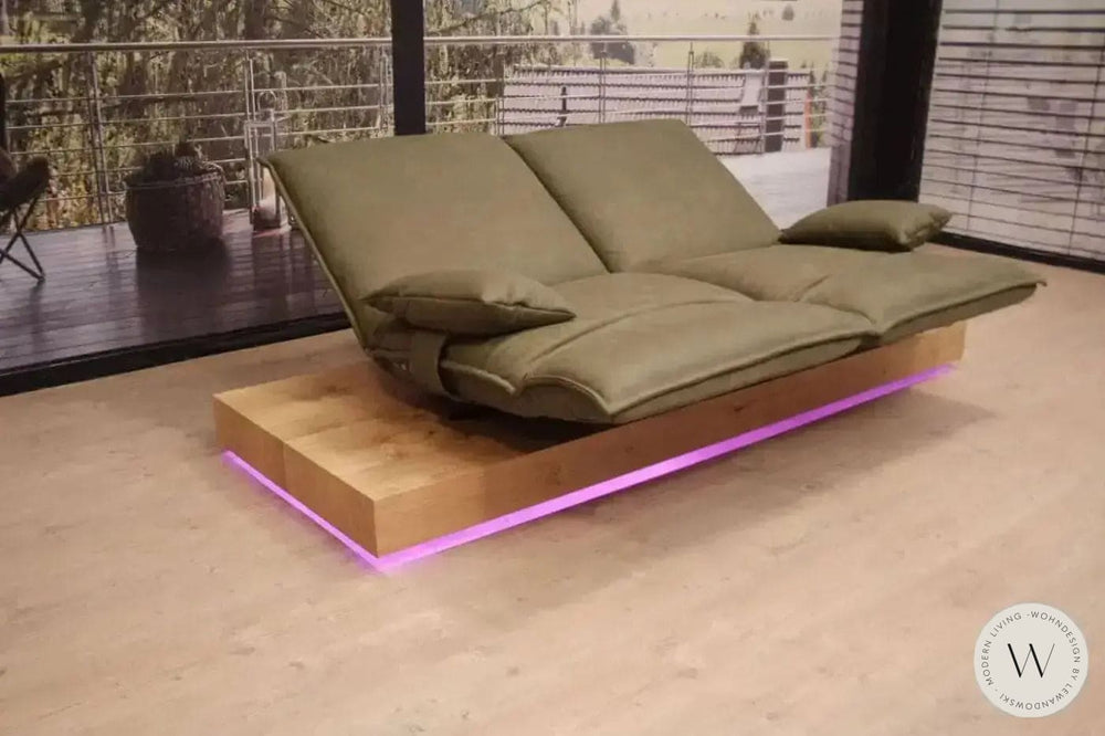 Modell Epos 3 Sofa C in Leder A India verde Koinor