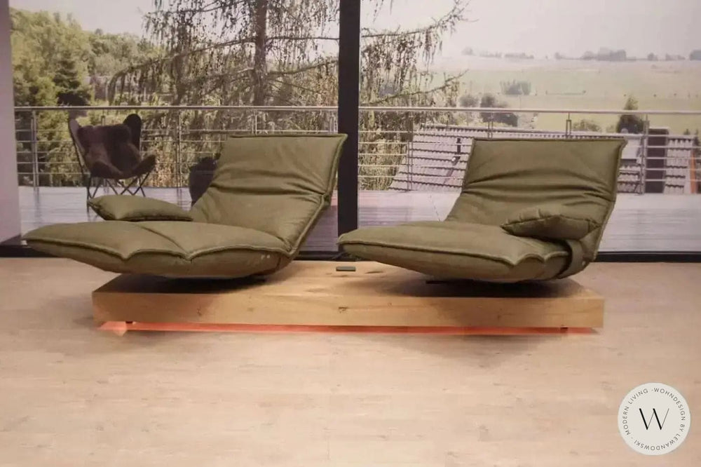 Modell Epos 3 Sofa C in Leder A India verde Koinor