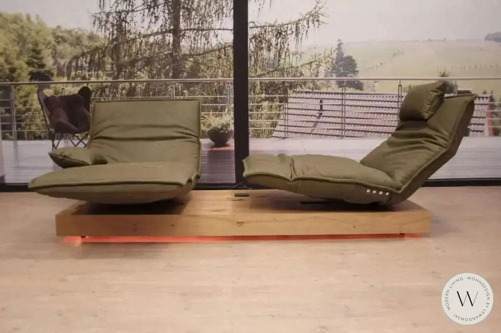 Modell Epos 3 Sofa C in Leder A India verde Koinor