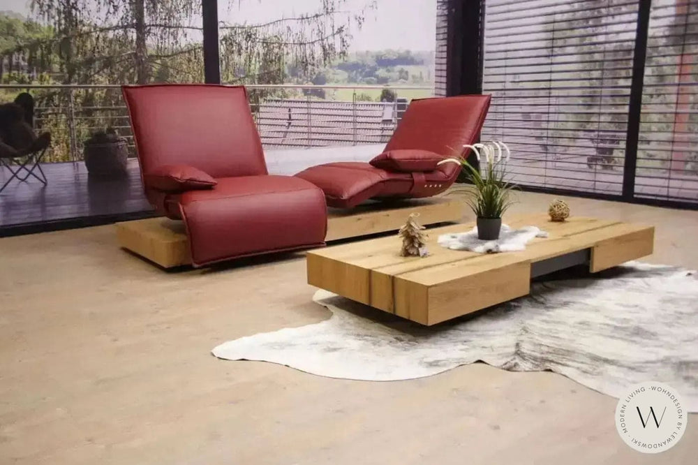 Modell Epos 3 Sofa C in Leder A Soft Lipstick Koinor