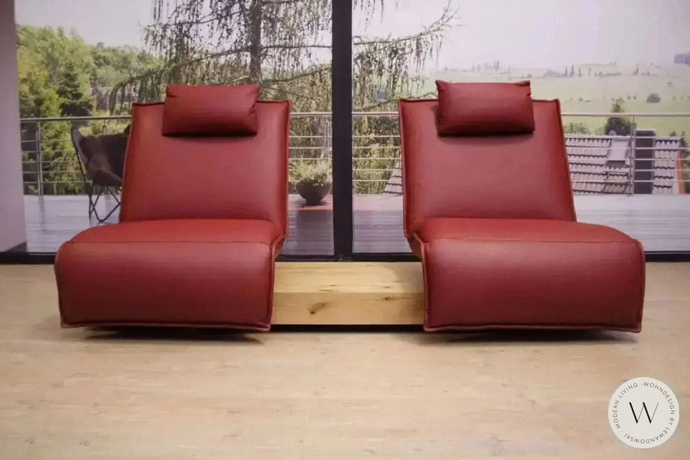 Modell Epos 3 Sofa C in Leder A Soft Lipstick Koinor