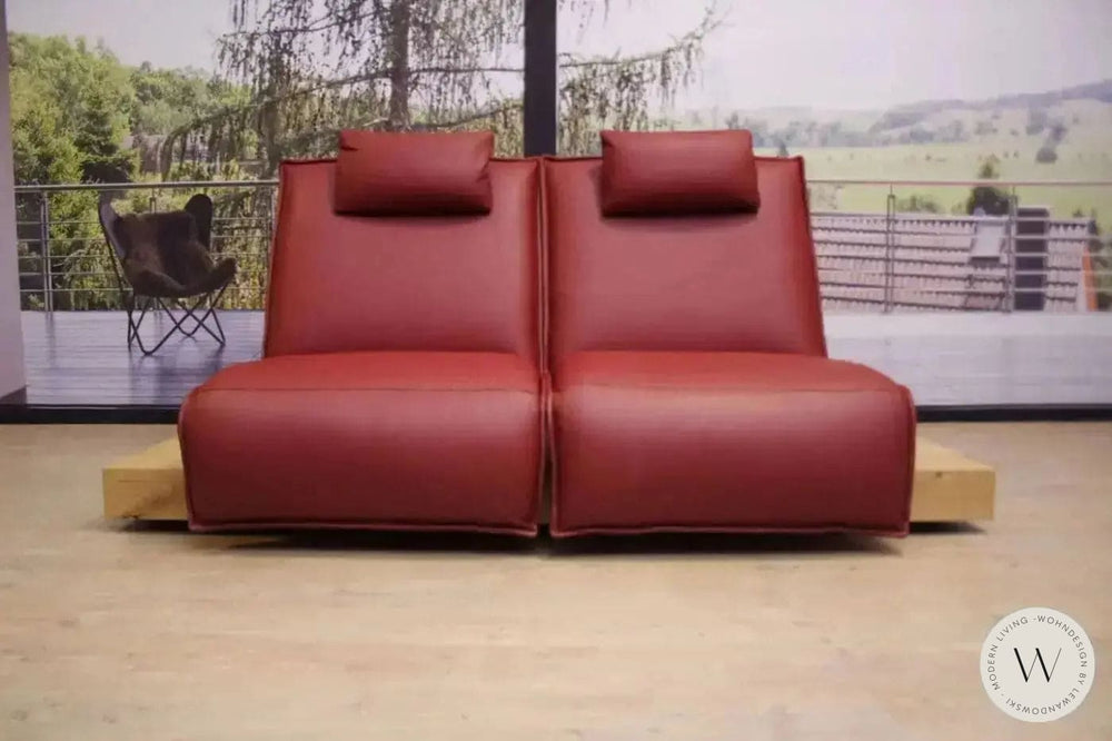 Modell Epos 3 Sofa C in Leder A Soft Lipstick Koinor