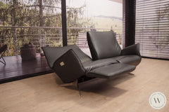 Modell Evita Sofa EM in Leder A Soft noir Koinor