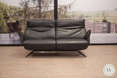 Modell Evita Sofa EM in Leder A Soft noir Koinor