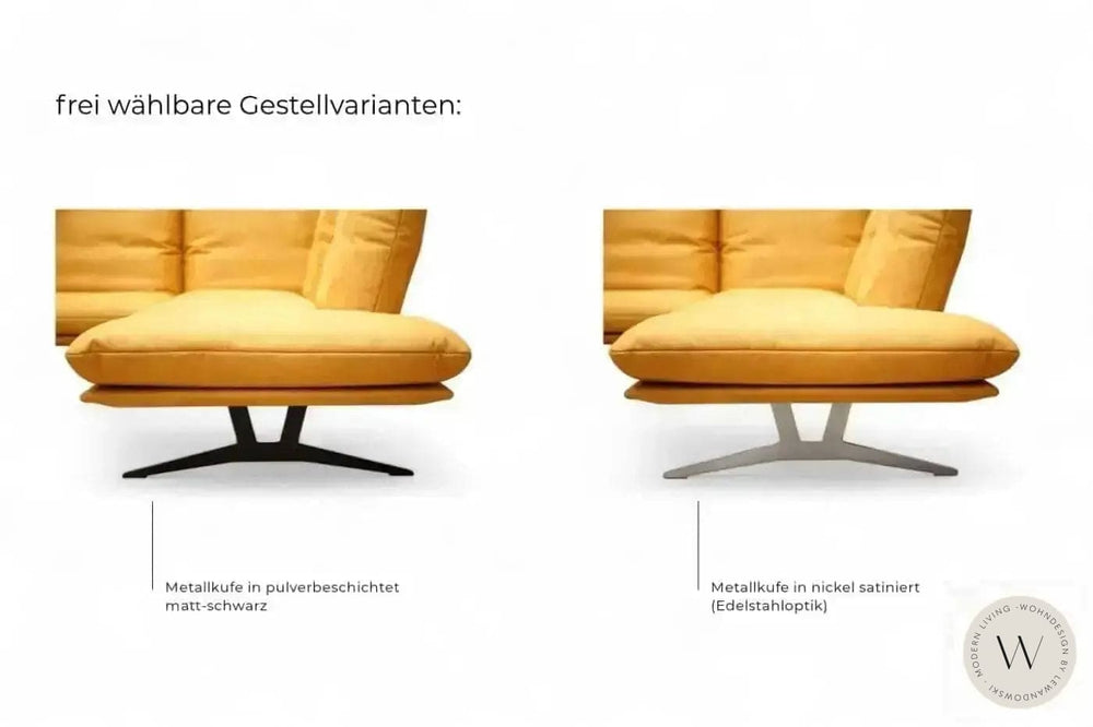 Modell Francis Eckgarnitur in Leder B Bull perla Koinor