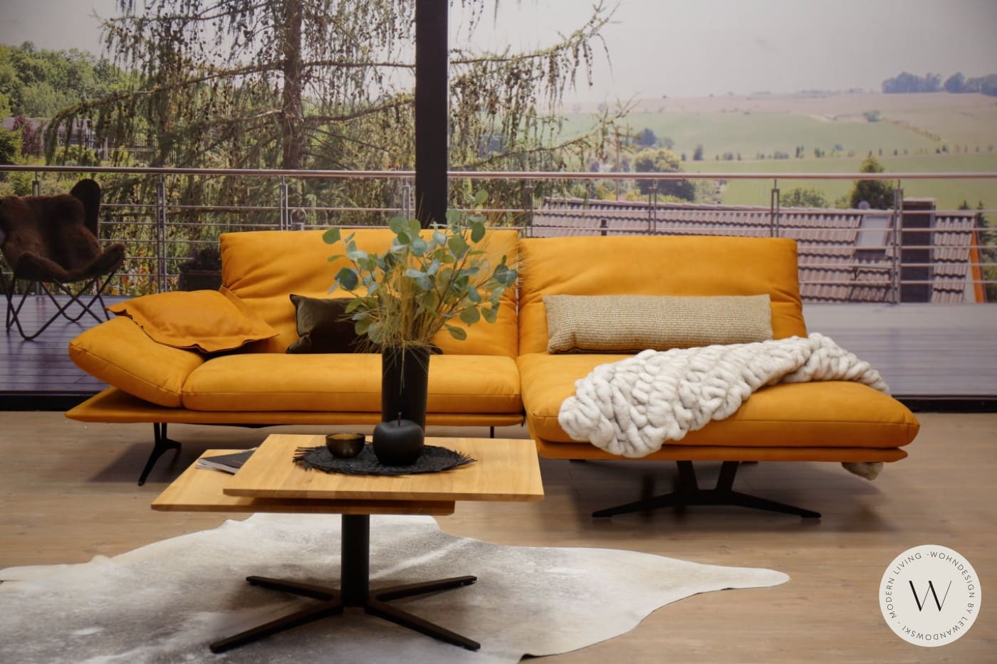 Modell Francis Eckgarnitur in Mikrofaser Zenit Koinor