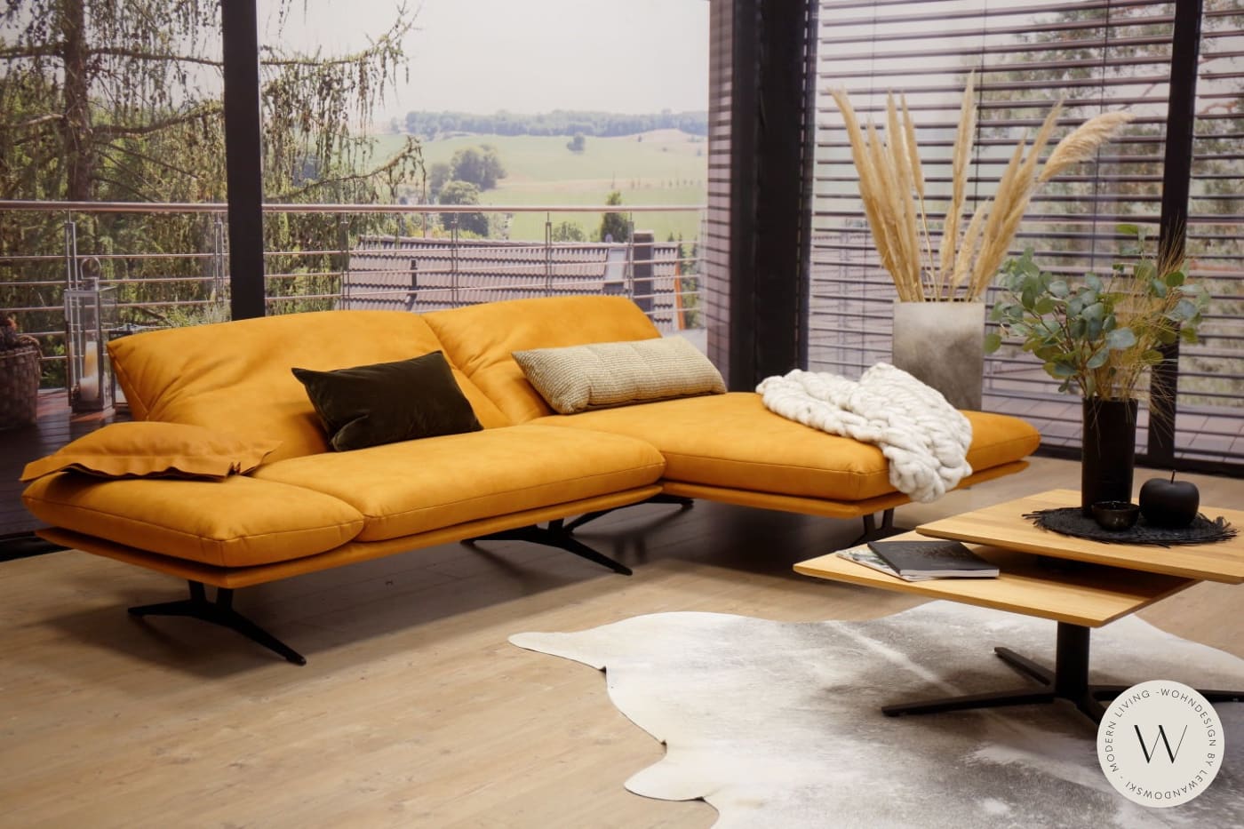 Modell Francis Eckgarnitur in Mikrofaser Zenit Koinor