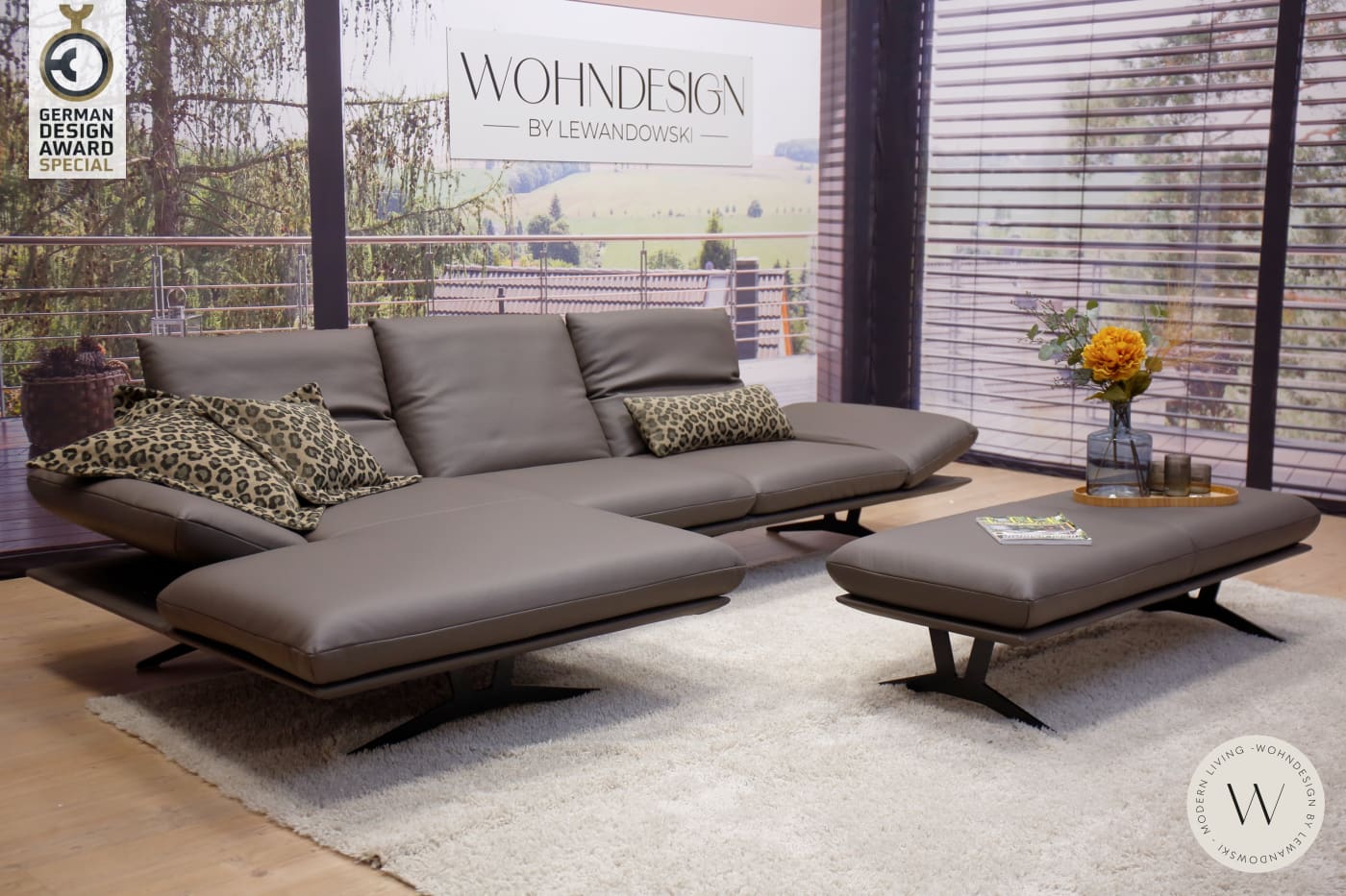 Modell Francis in Leder B Bull carbone