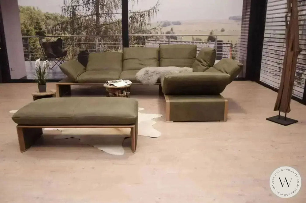 Modell Harriet Eckgarnitur in Leder A India verde Koinor