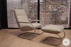 Modell Jacy Sessel inkl. Hocker in Leder A India asphalt Koinor