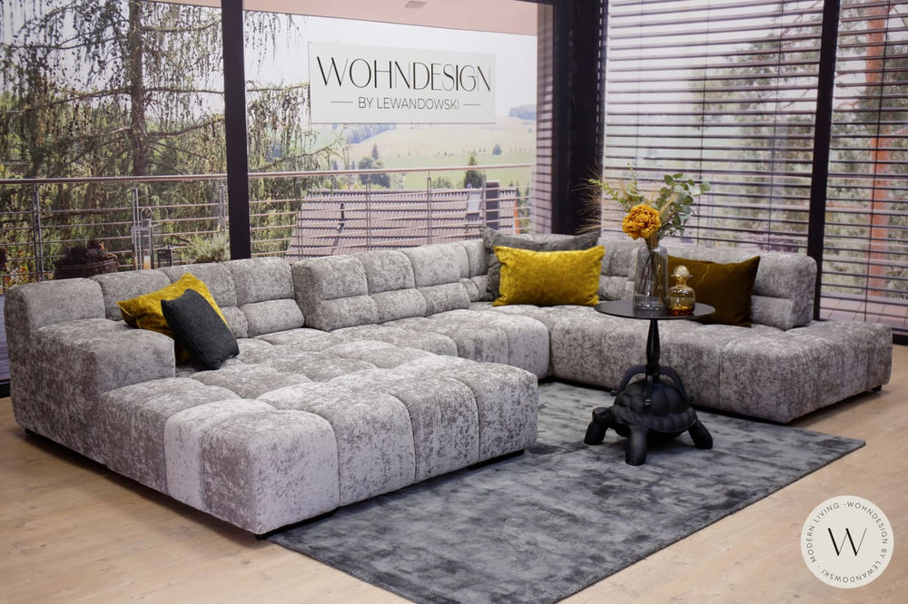Modell Temple inkl. Sitztiefenverstellung in Stoff Shine argento designwerk