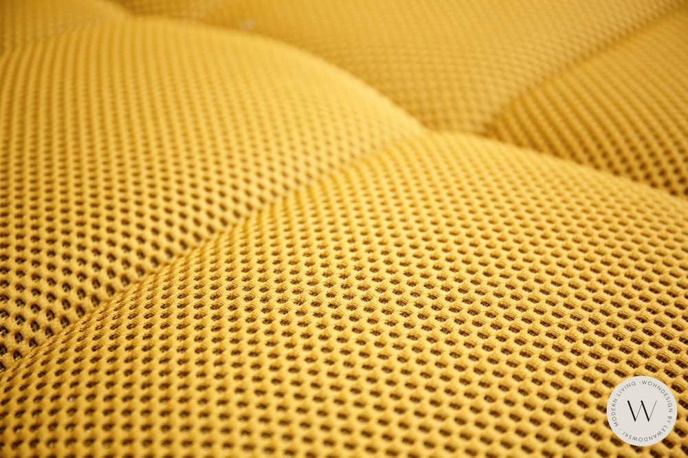 Modell Temple inkl. Sitztiefenverstellung in Stoff Tecno mustard designwerk