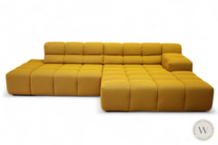 Modell Temple inkl. Sitztiefenverstellung in Stoff Tecno mustard designwerk