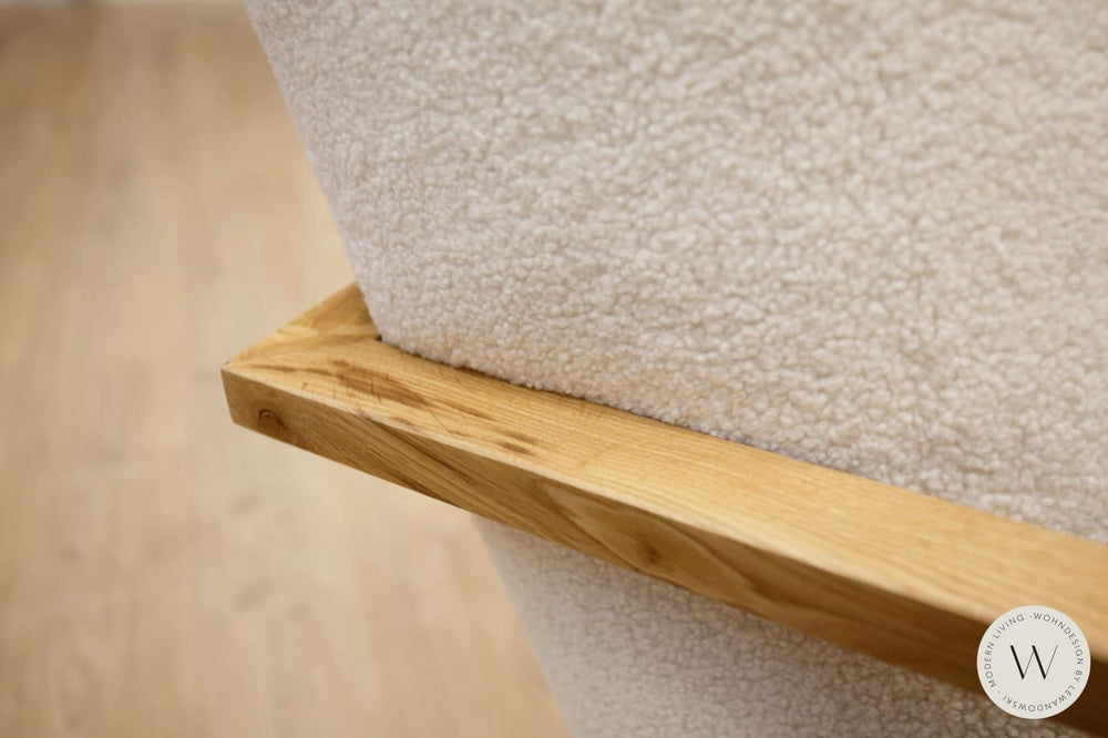 Modell Twister mit Hocker in Stoff Smart Lamb Bullfrog