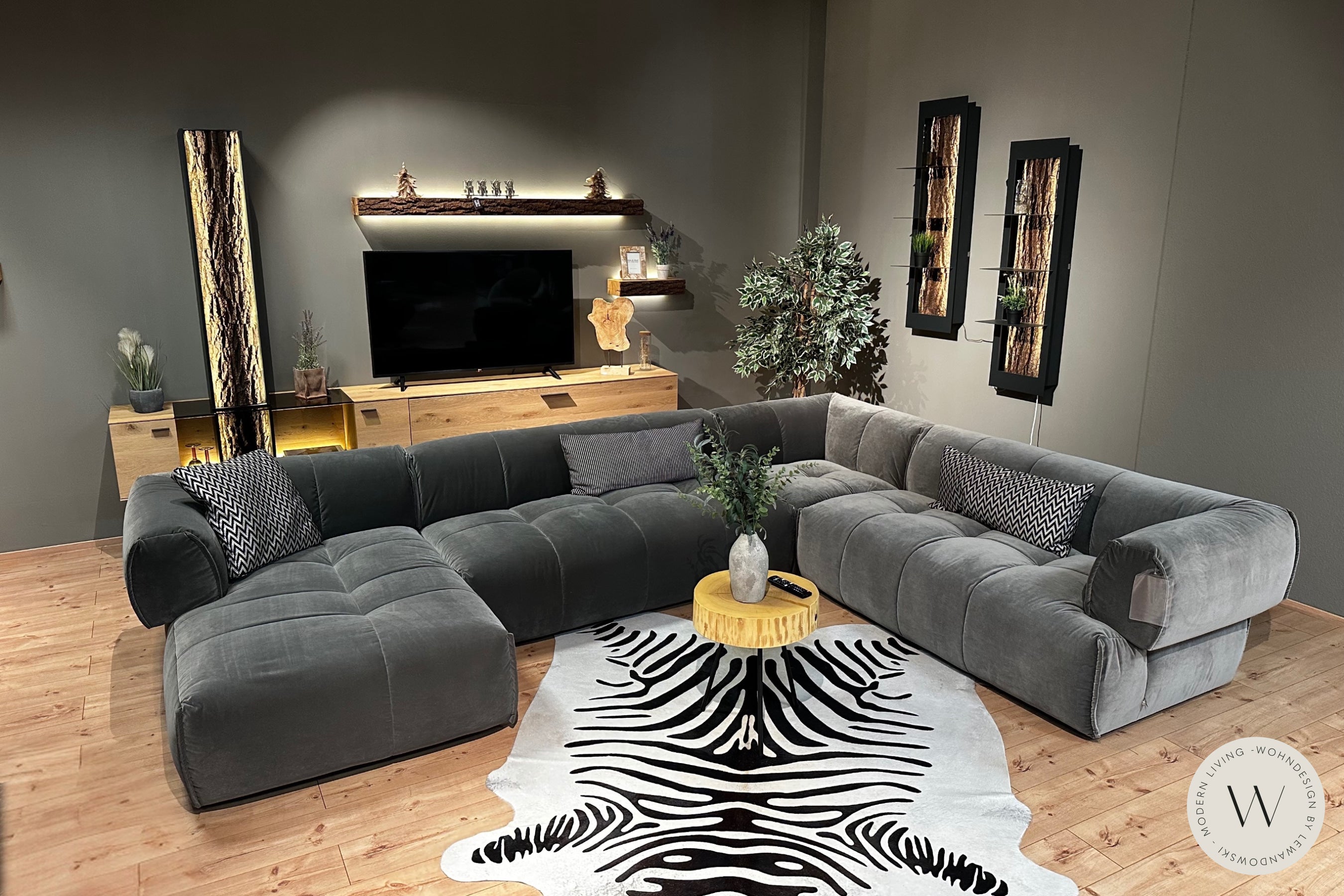Modell Vivo in Stoff Ashgrey  *Abverkauf