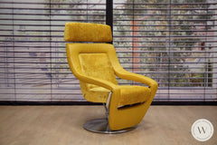 Modell Yoko N°3 In Leder B Bull Giallo Und Space Inkl. Akku Relaxliegen