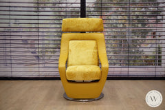 Modell Yoko N°3 In Leder B Bull Giallo Und Space Inkl. Akku Relaxliegen