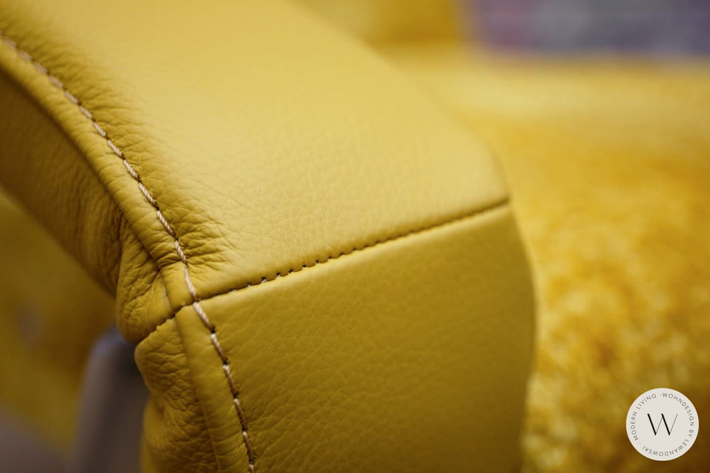 Modell YOKO N°3 in Leder B Bull giallo und Space inkl. Akku Koinor