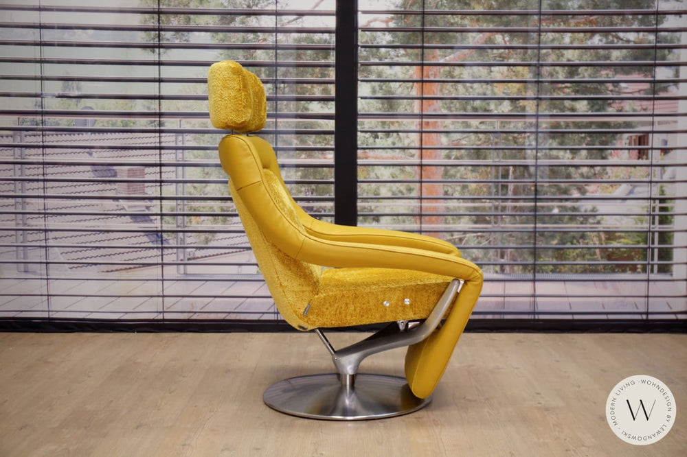 Modell YOKO N°3 in Leder B Bull giallo und Space inkl. Akku Koinor