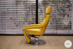 Modell Yoko N°3 In Leder B Bull Giallo Und Space Inkl. Akku Relaxliegen