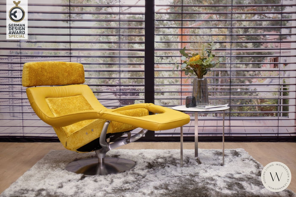 Modell YOKO N°3 in Leder B Bull giallo und Space inkl. Akku Koinor