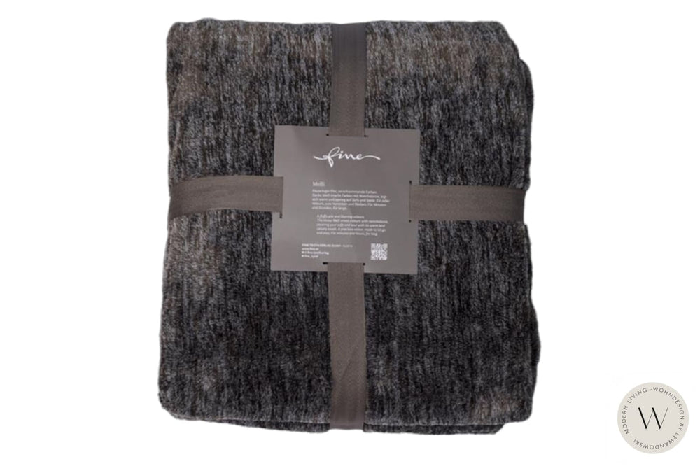 Plaid / Decke Melli Farbe 141 brown Fine