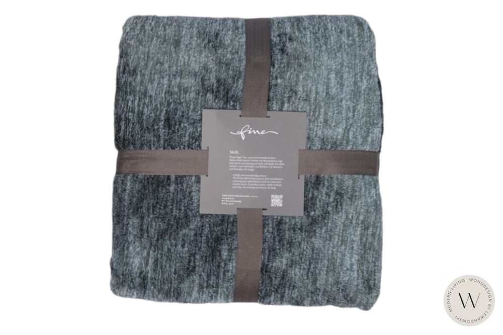 Plaid / Decke Melli Farbe 181 petrol Fine