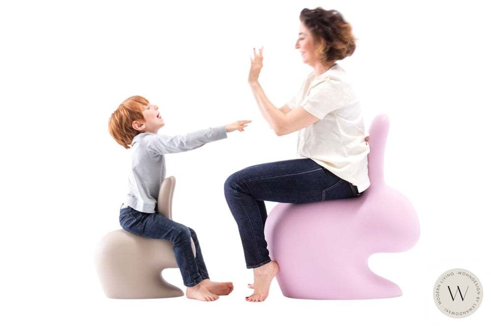 Rabbit Chair dove grey qeeboo