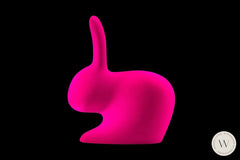 Rabbit Chair Velvet Finish Fuchsia Stehlampe