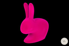 Rabbit Chair Velvet Finish Fuchsia Stehlampe