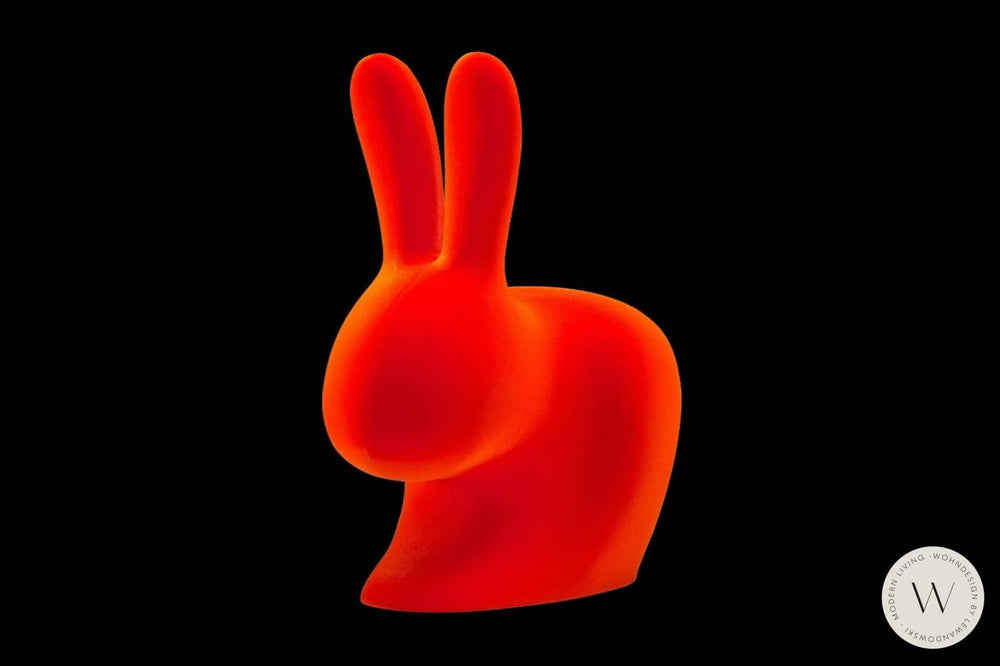 Rabbit Chair Velvet Finish light blue qeeboo