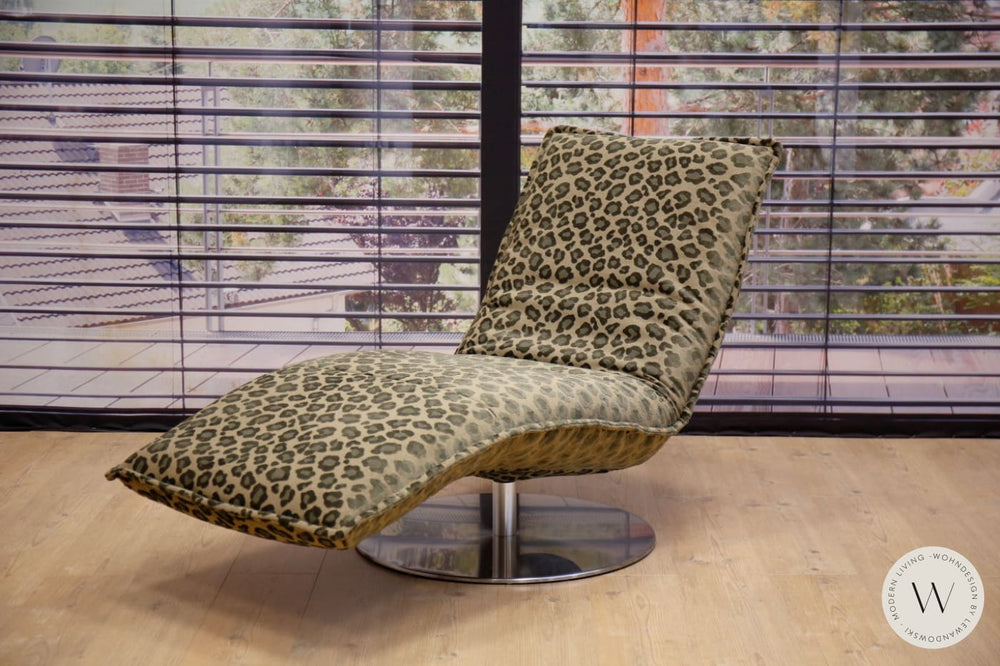 Relaxliege Joplin in Stoff Leopatra inkl. Akku und Kissen Koinor