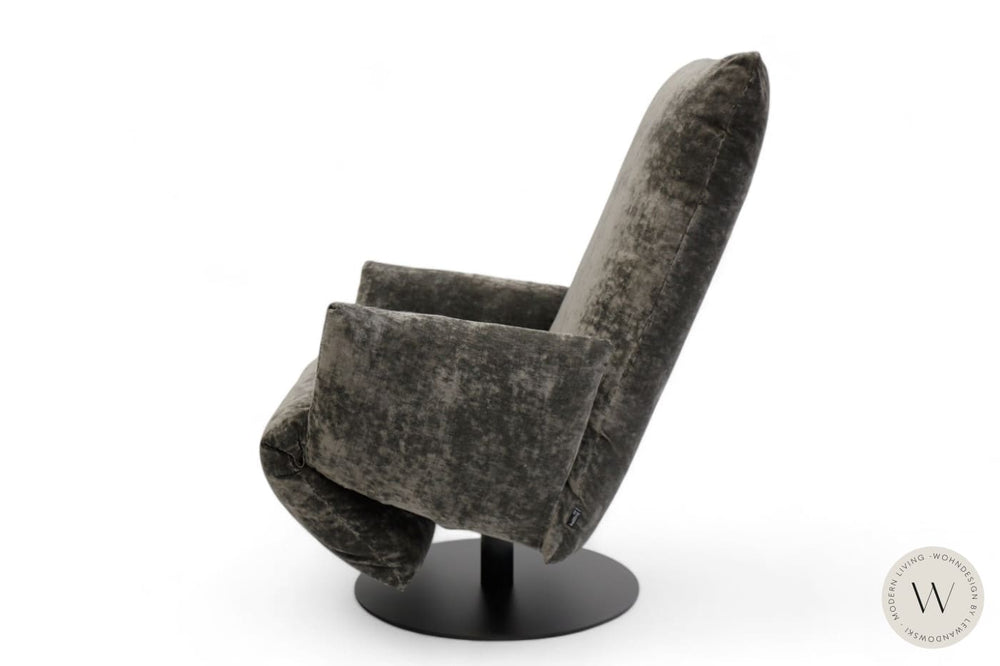 Relaxsessel Baboo in Stoff Bohéme graphit Bullfrog