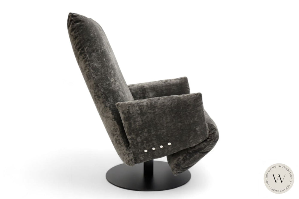 Relaxsessel Baboo in Stoff Bohéme graphit Bullfrog