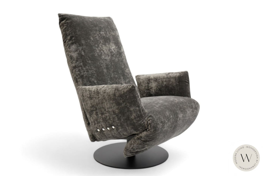 Relaxsessel Baboo in Stoff Bohéme graphit Bullfrog