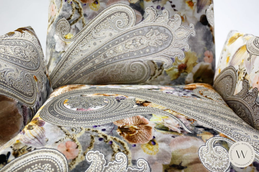 Relaxsessel Baboo in Stoff Paisley umbra Bullfrog
