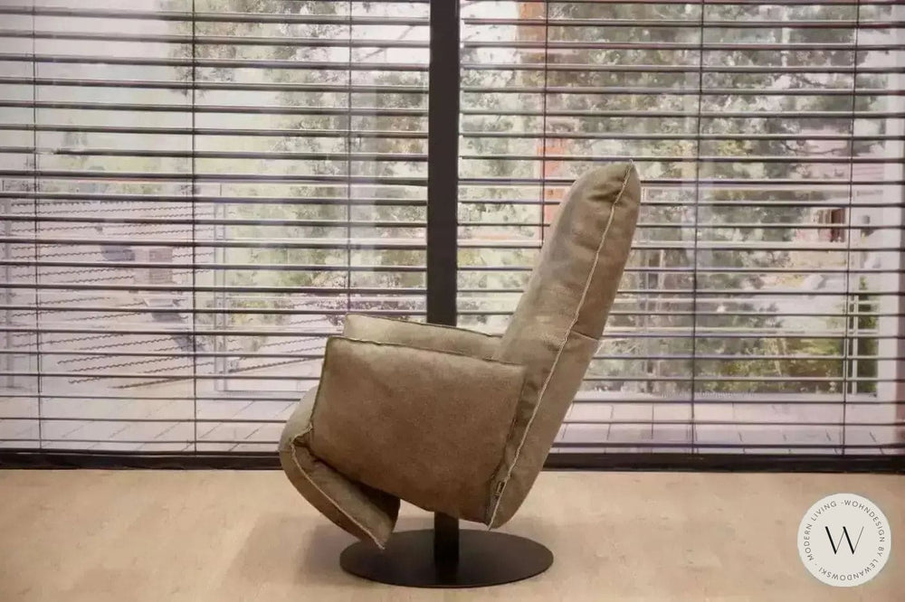 Relaxsessel Modell Baboo 170F in Leder Crazy nubuk schoko Bullfrog