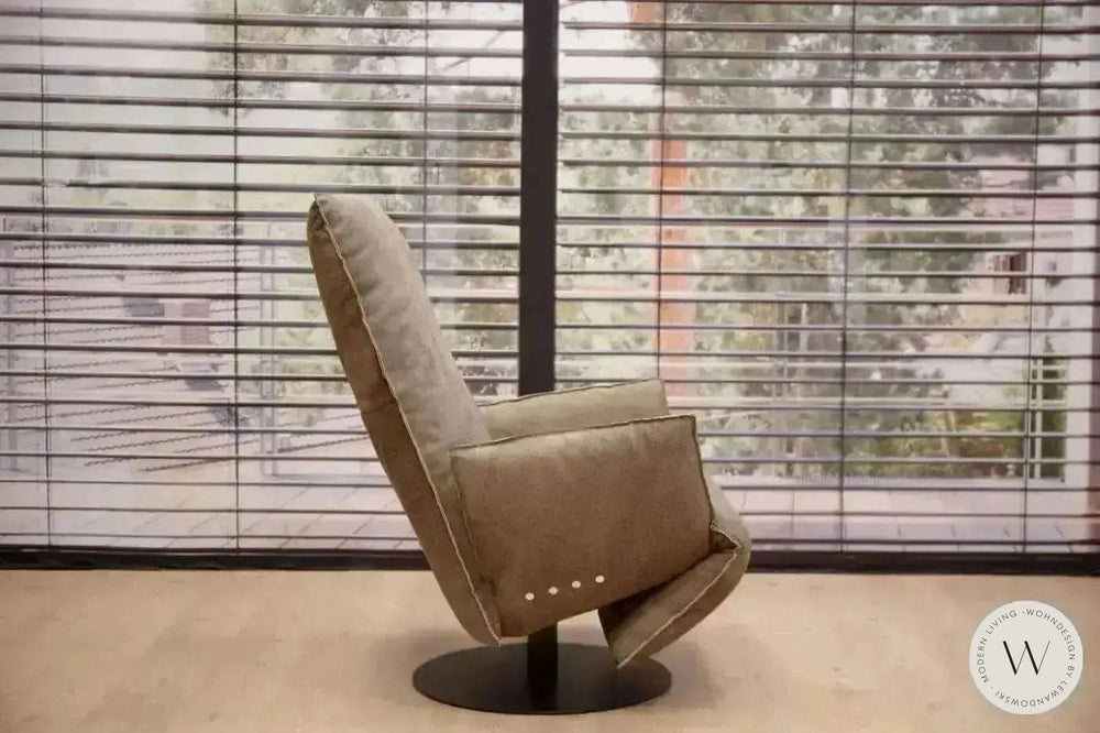 Relaxsessel Modell Baboo 170F in Leder Crazy nubuk schoko Bullfrog