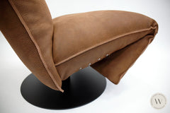 Relaxsessel Modell Baboo inkl. Akku in Leder Rhino tabak Bullfrog